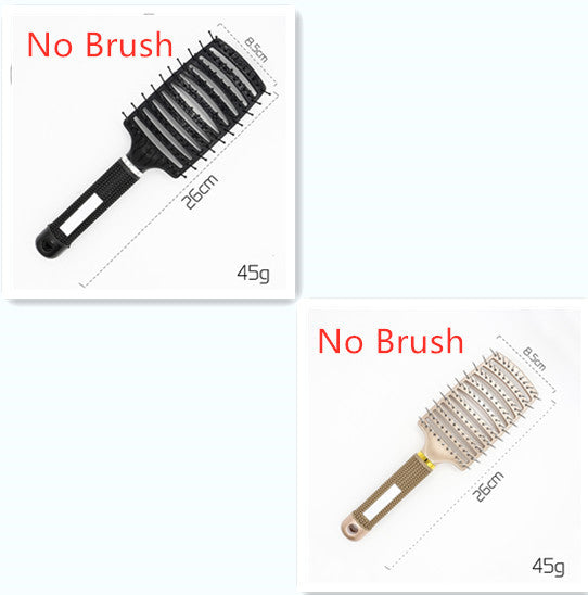 Hairbrush Anti Klit Brushy Haarborstel Women Detangler Hair Brush Bristle Nylon Scalp Massage  Teaser Hair Brush Comb null