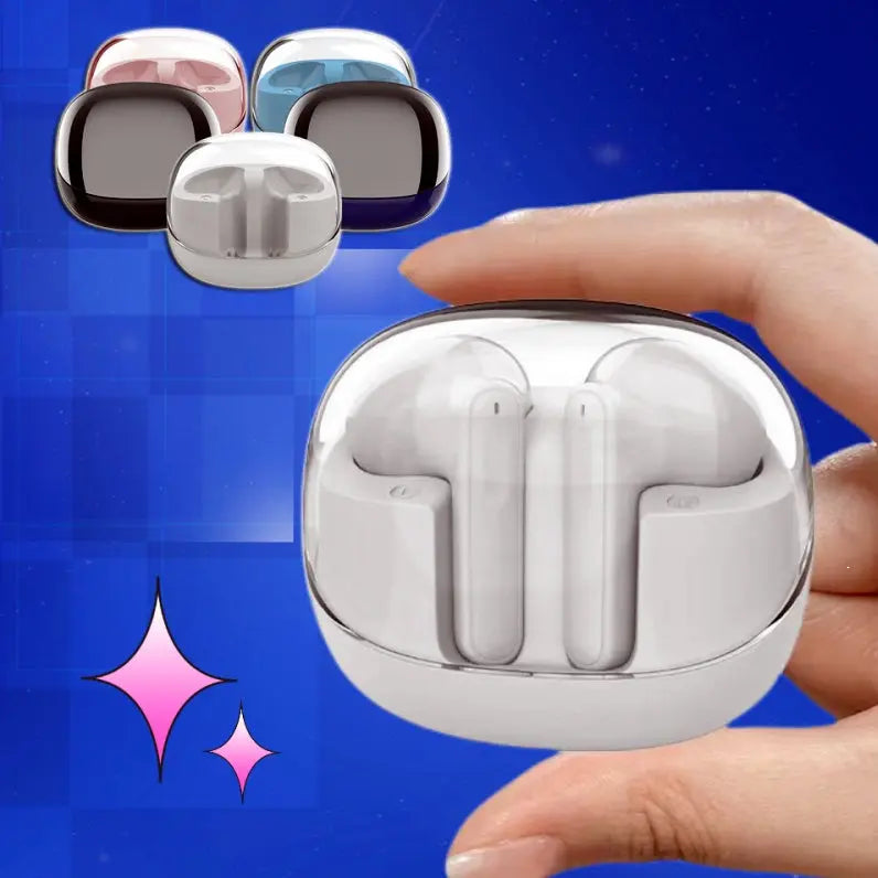 Wireless Bluetooth-compatible Headset Transparent Mini Bin null