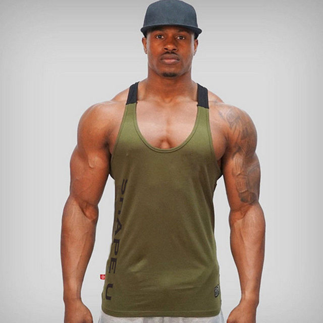 Sports Running T-shirt Men Gym Fitness Tops Tee Shirt String null