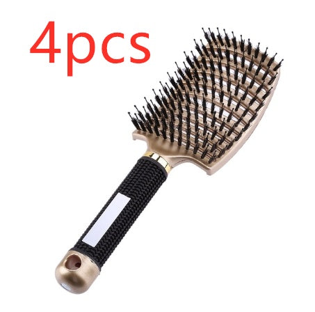 Hairbrush Anti Klit Brushy Haarborstel Women Detangler Hair Brush Bristle Nylon Scalp Massage  Teaser Hair Brush Comb null