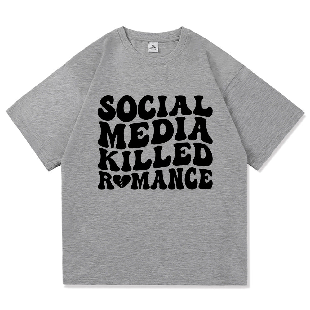 Fashionable Men's And Women's Short Sleeves