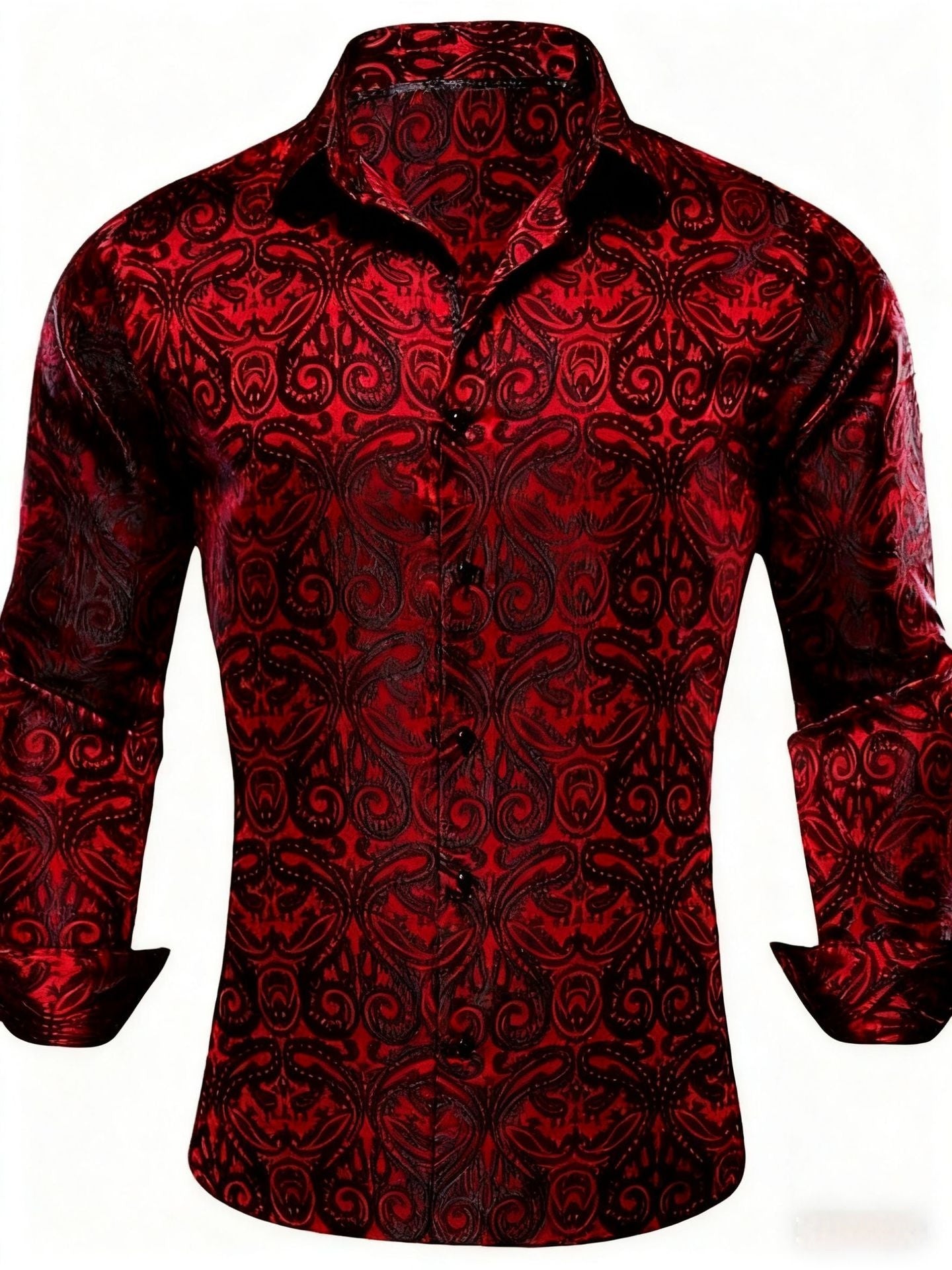 Stylish Lapel, Loose-fitting Casual Sports Button-up Shirt For Men