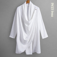 Men's Suit Retro Cotton And Linen Monk Robe