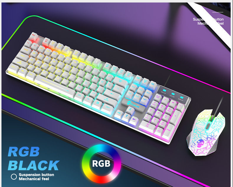 Kuiying T6RGB Luminous Keyboard And Mouse Set null