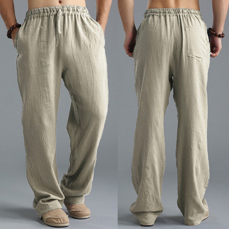 Men's Breathable Linen Loose Casual Sports Pants null