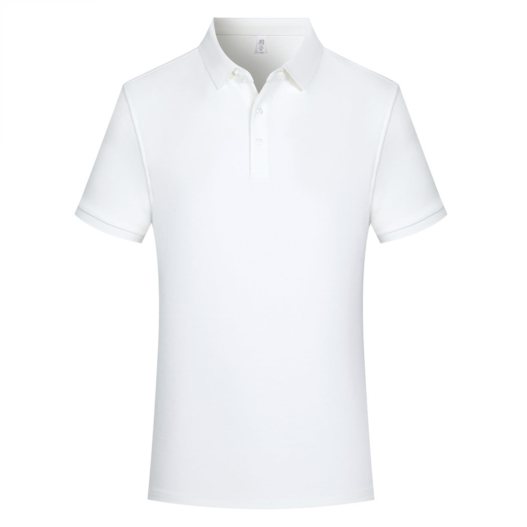 230g 40 Heavy Pearl Cotton Polo Shirt Short Sleeve Lapel