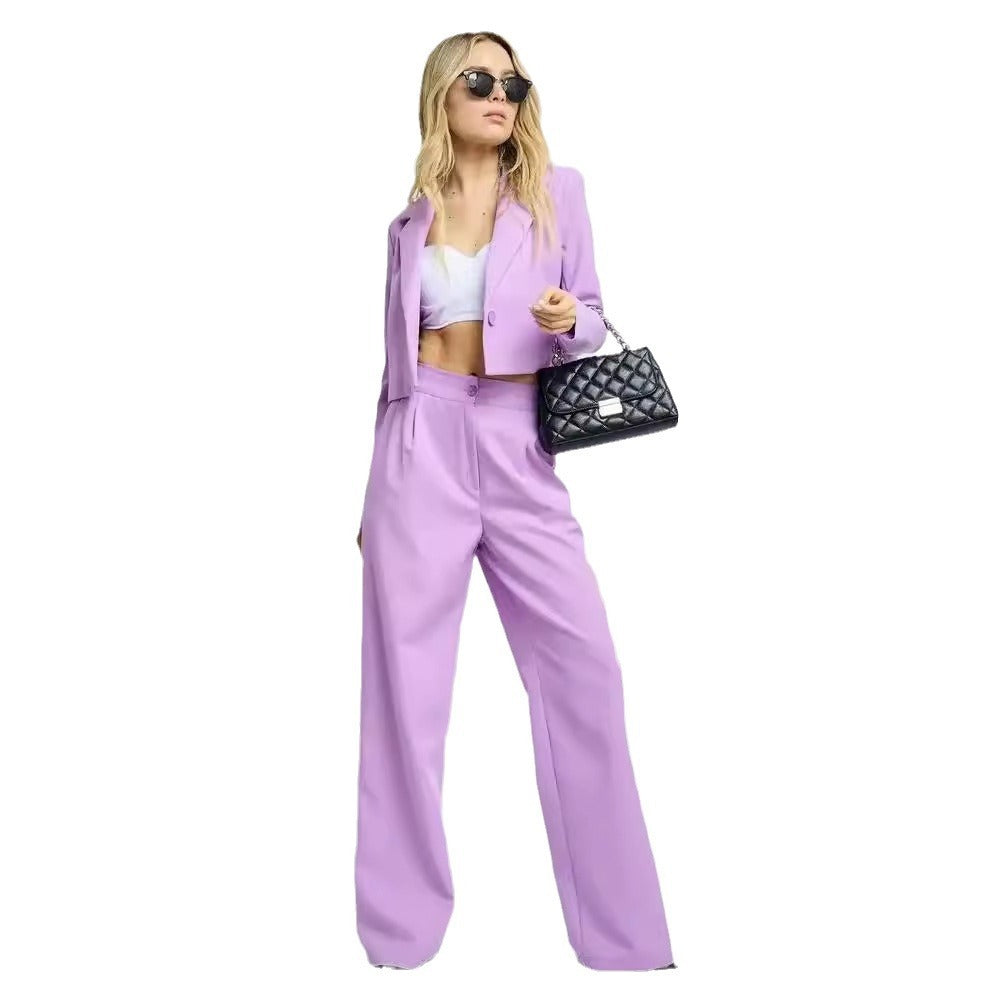 Fashion Casual Short Small Suit Slim Suit Women's Suit null