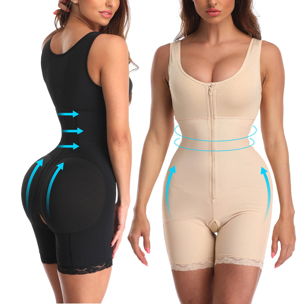 Women's Zipper Slimming Bodysuit Shapewear null