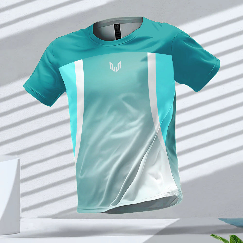 Solid Color Pattern Sports T-shirt