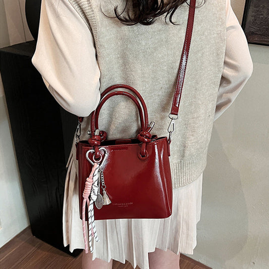 Women's Messenger Bag Fashion Portable One-shoulder Bucket Bag null