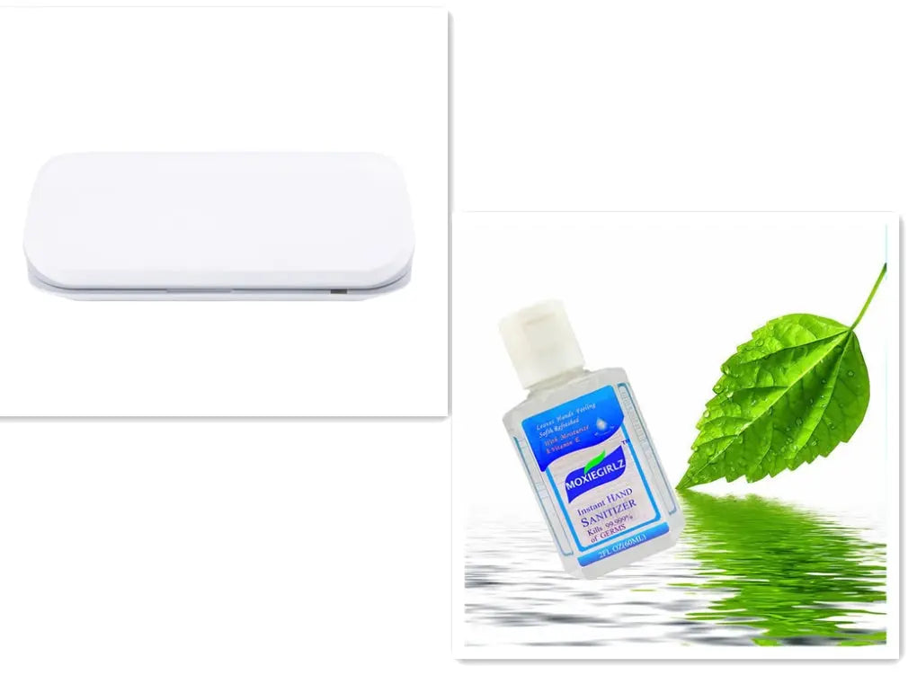 New 5V Double UV Phone Sterilizer Box Jewelry Phones Cleaner Personal Sanitizer Disinfection Box with Aromatherapy null