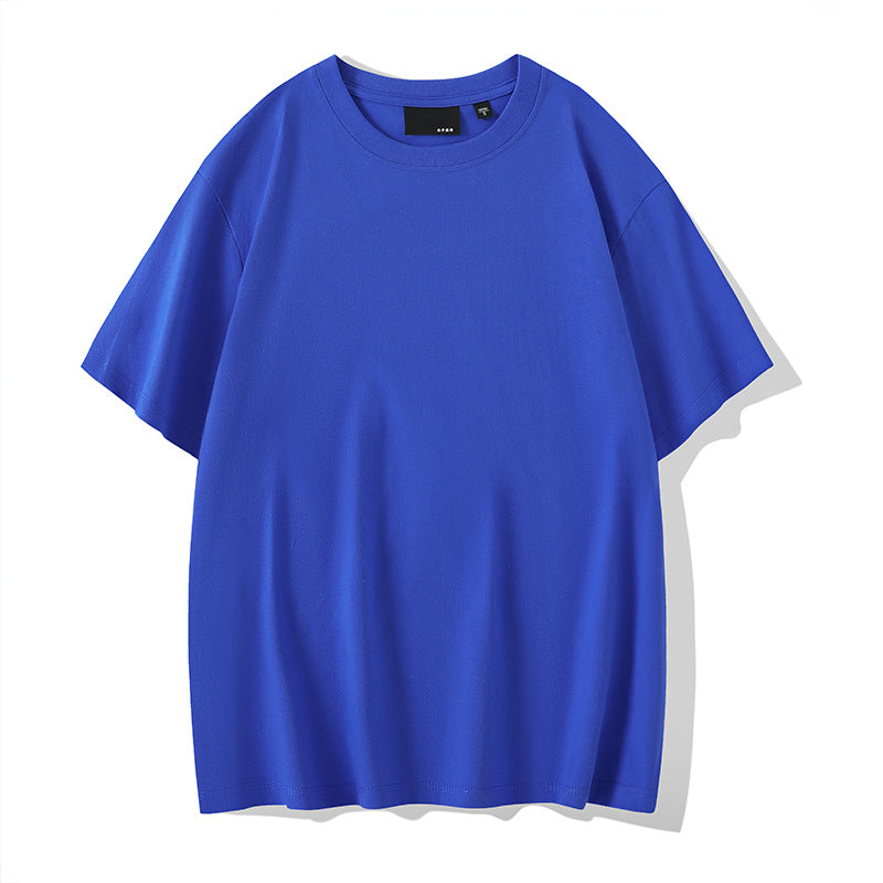 Solid Color Round Neck Bottoming Shirt Summer Casual