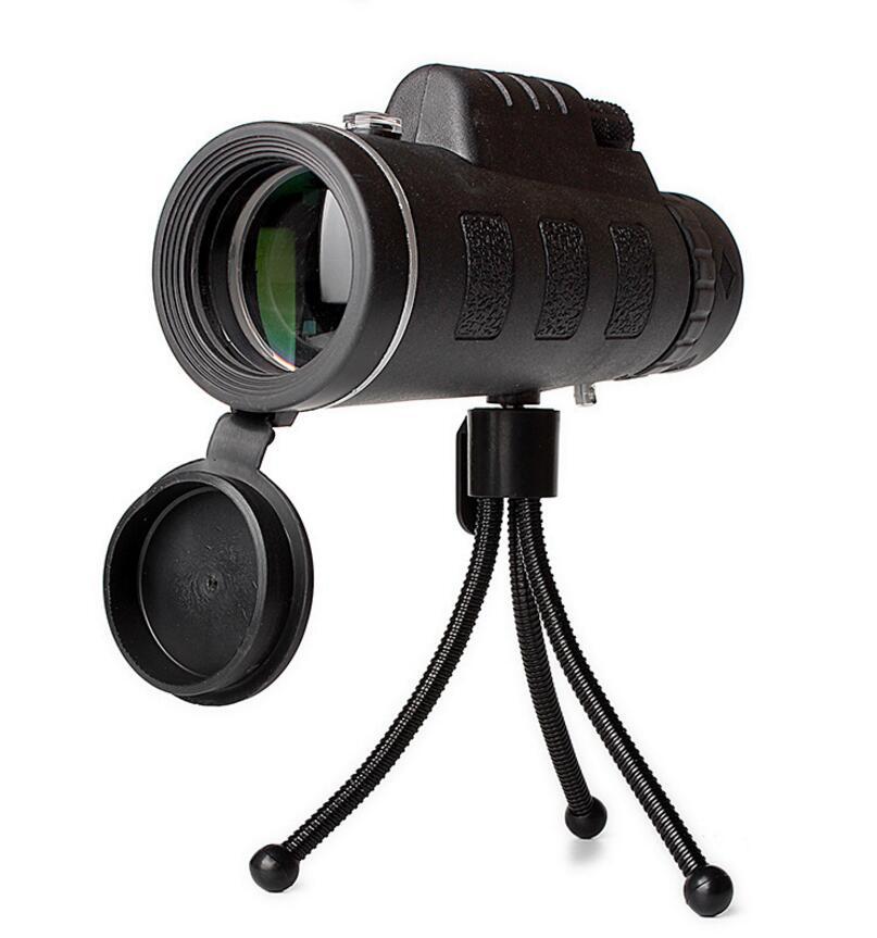 Compatible with Apple, Monocular Telescope Zoom Scope with Compass Phone Clip Tripod null