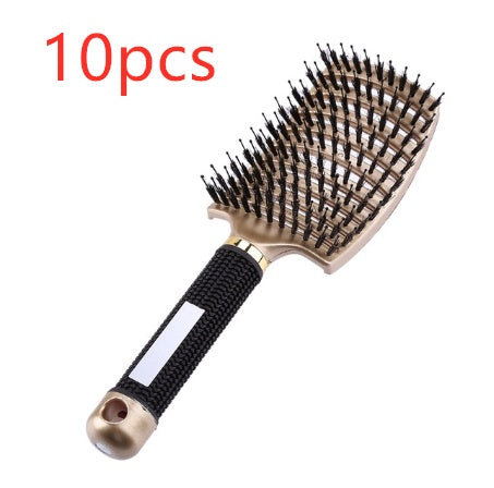 Hairbrush Anti Klit Brushy Haarborstel Women Detangler Hair Brush Bristle Nylon Scalp Massage  Teaser Hair Brush Comb null