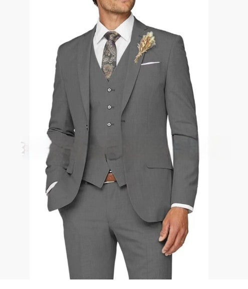 Men's Suit Set Three-piece Casual