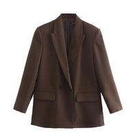 Womens Tailored Double Breasted Blazer