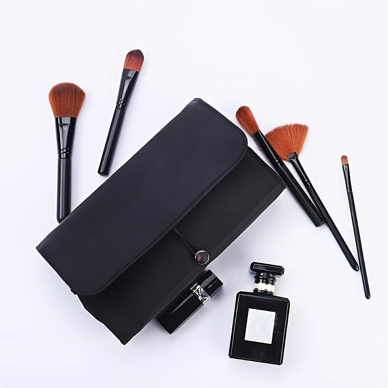 [Makeup Brush Organizer Bag] Large Capacity Makeup Brush Organizer Bag - Multi-Functional Korean Style Portable Cosmetic Pouch for Students