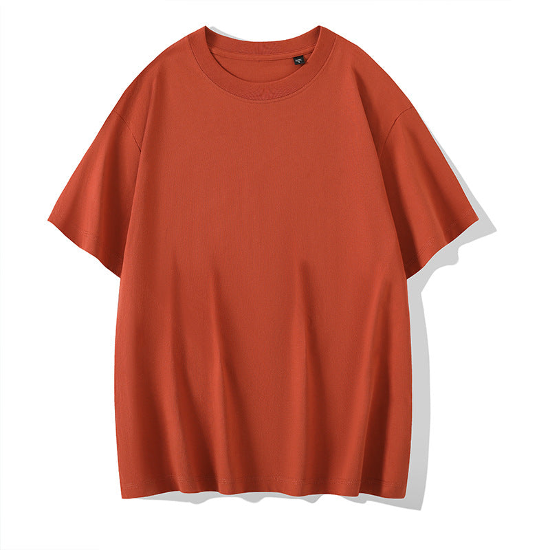 Solid Color Round Neck Bottoming Shirt Summer Casual