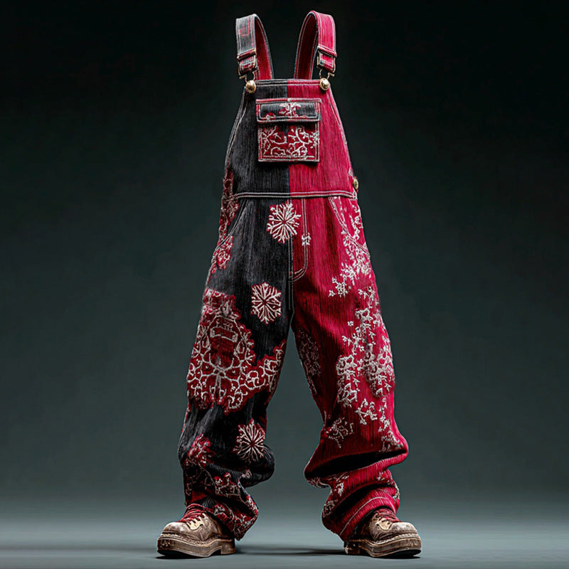 Versatile Straight Leg Denim Overalls