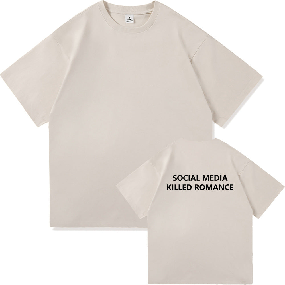 Fashionable Men's And Women's Short Sleeves