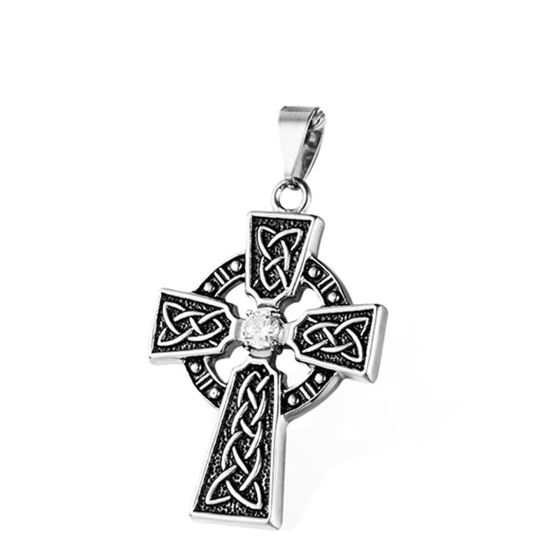 Fashion Personality Pattern Men's Cross Necklace null