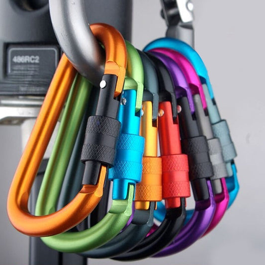 5 Backpacks D-type Hanging Buckle Hanger Outdoor Multifunctional Climbing Button Carabiner null