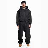 New Printed Street Fashion All-match Sweater Loose Straight Trousers Suit