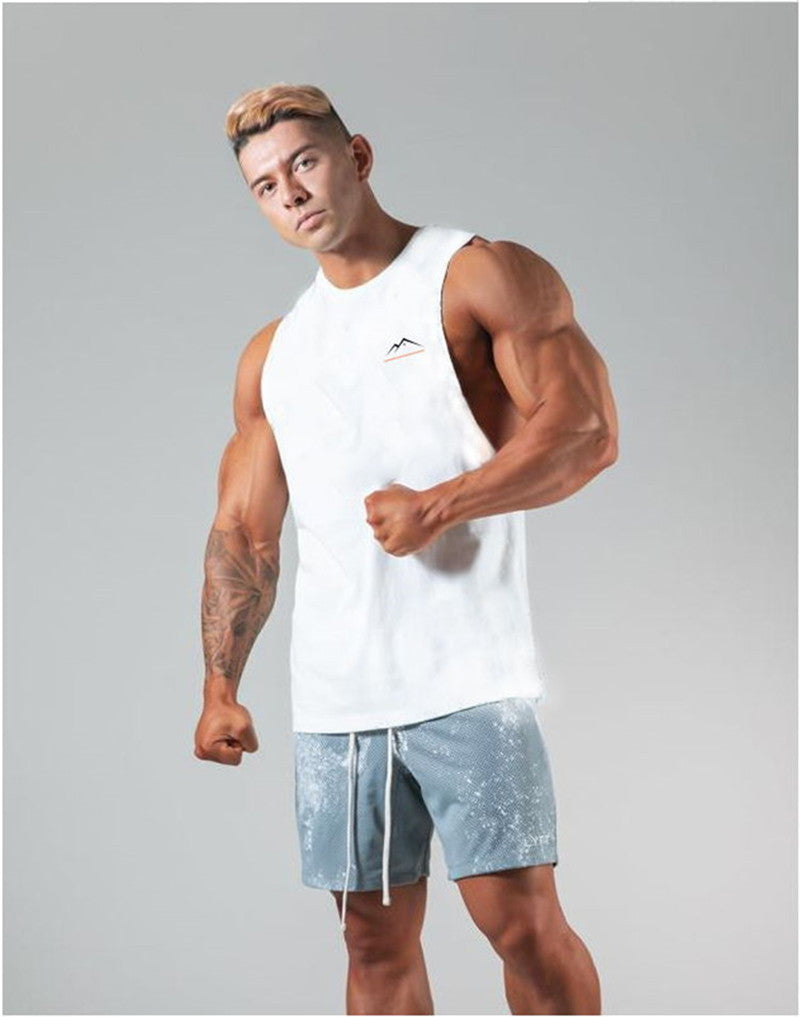 European And American Fitness Sports And Leisure Clothes Short-sleeved Men null