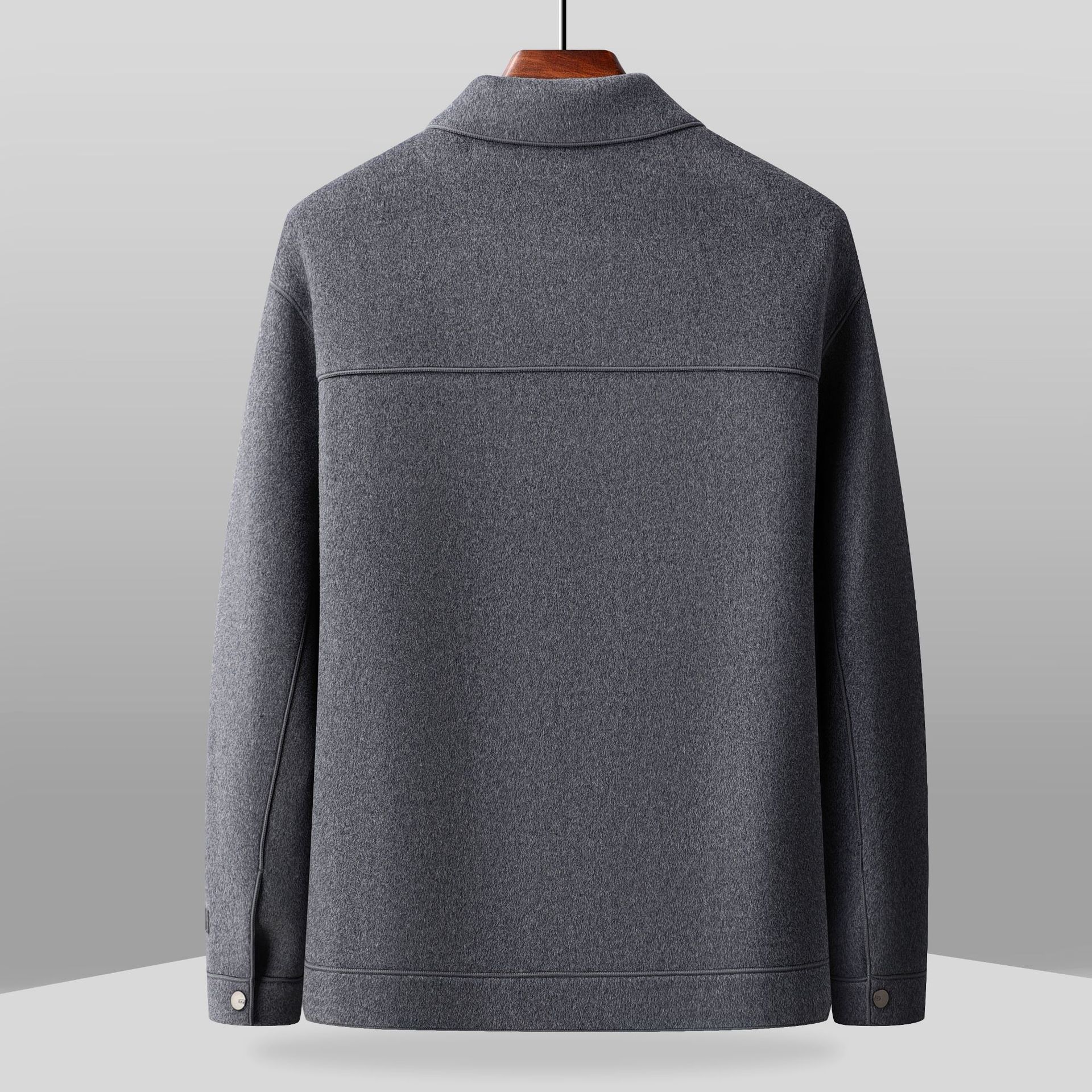 Men's Double-faced Wool Lapel Jacket