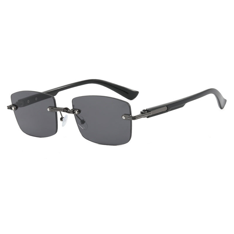 Square Frameless Trimming Sunglasses Men's UV Protection null