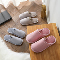 Household Stripes Home Indoor Non Slip Cotton Slippers