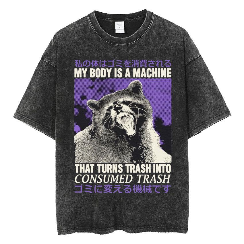 Fashion Personality Frog Print Men's T-shirt