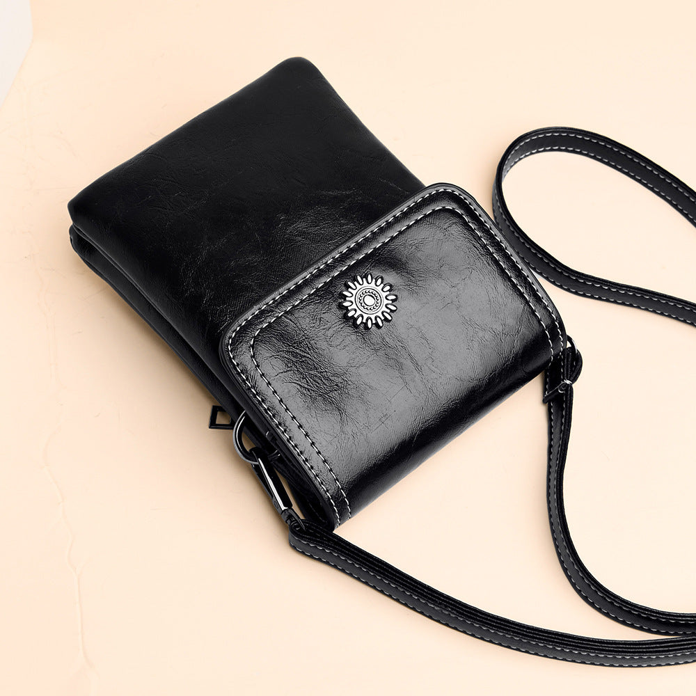 Fashion Simple Large Capacity Mobile Phone Bag Mini Crossbody Bag null