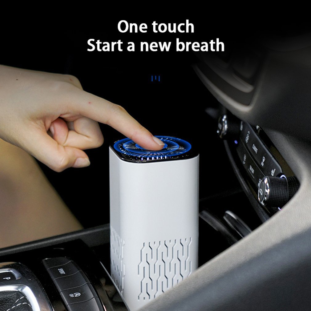 Car Air Purifier Portable Negative Ion Generator Remove Formaldehyde Dust Smoke Air Freshen Washer For Home Car null