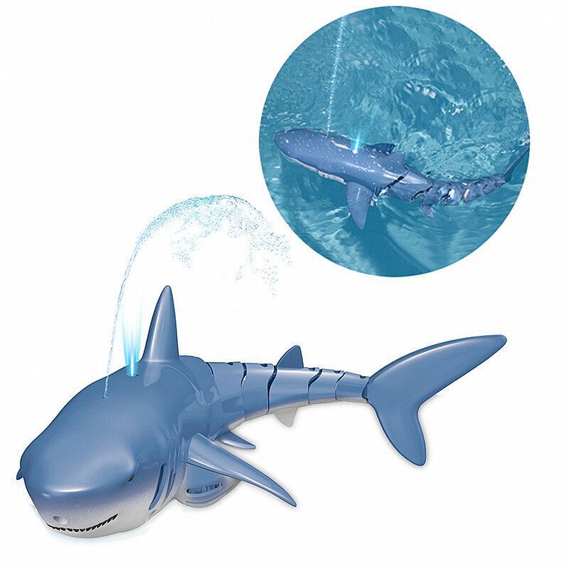 2.4G Remote Control Water Jet Shark Funny Water Spray Simulation Whale Animals Submarine Remote Control Fish null