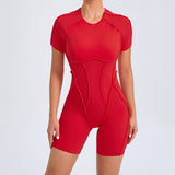 New Backless Short Sleeve One-piece