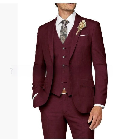 Men's Suit Set Three-piece Casual