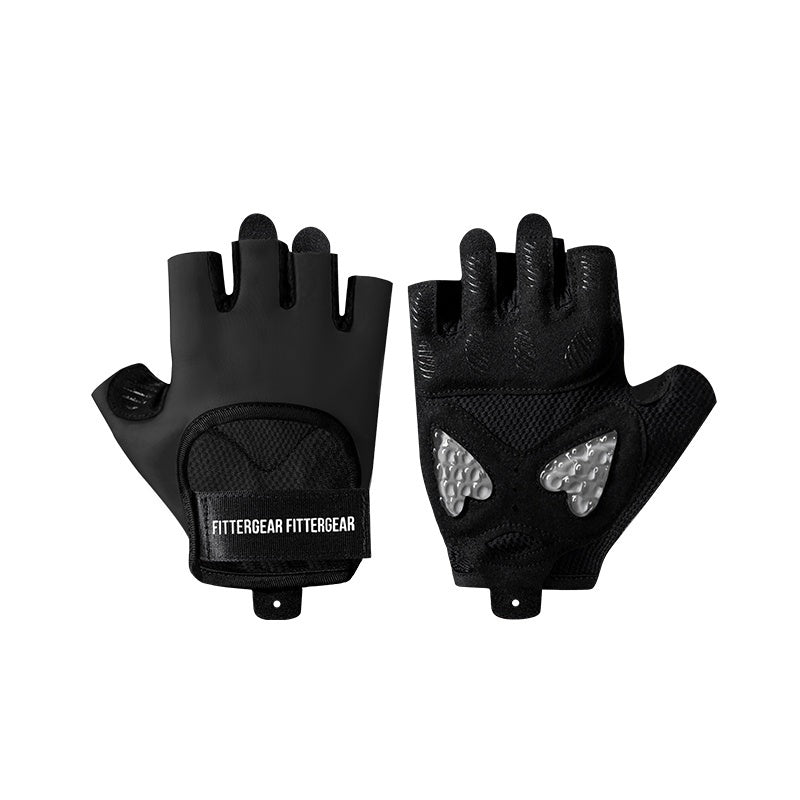 Sports And Fitness Gloves With Breathable Half Fingers null