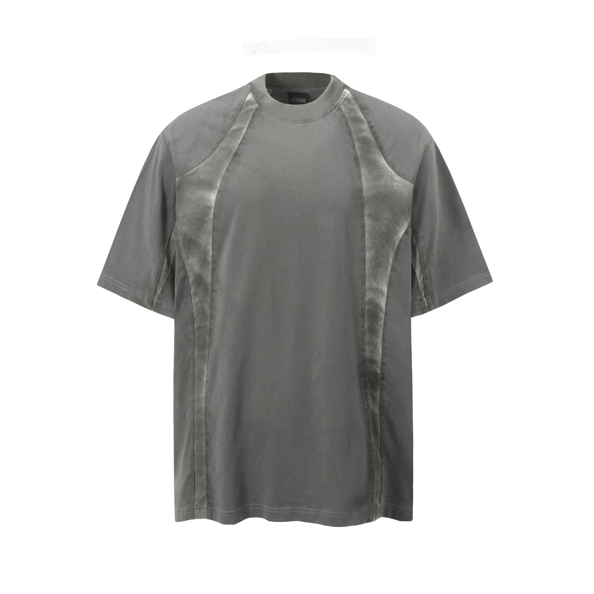 American Street Fashion Simple Stitching Loose Short Sleeve T-shirt