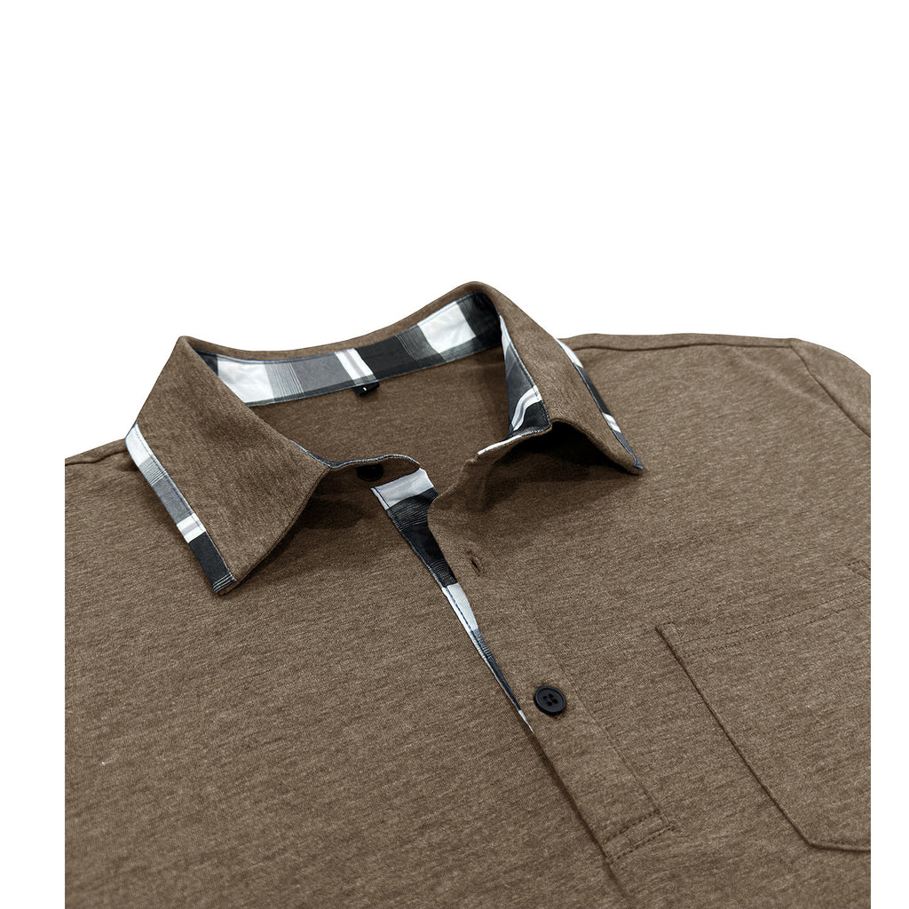 Men's Plaid Short-sleeved T-shirt