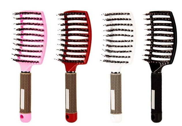 Hairbrush Anti Klit Brushy Haarborstel Women Detangler Hair Brush Bristle Nylon Scalp Massage  Teaser Hair Brush Comb null