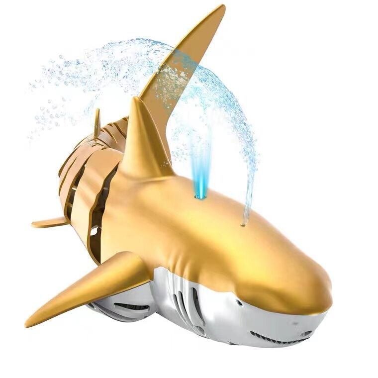 2.4G Remote Control Water Jet Shark Funny Water Spray Simulation Whale Animals Submarine Remote Control Fish null