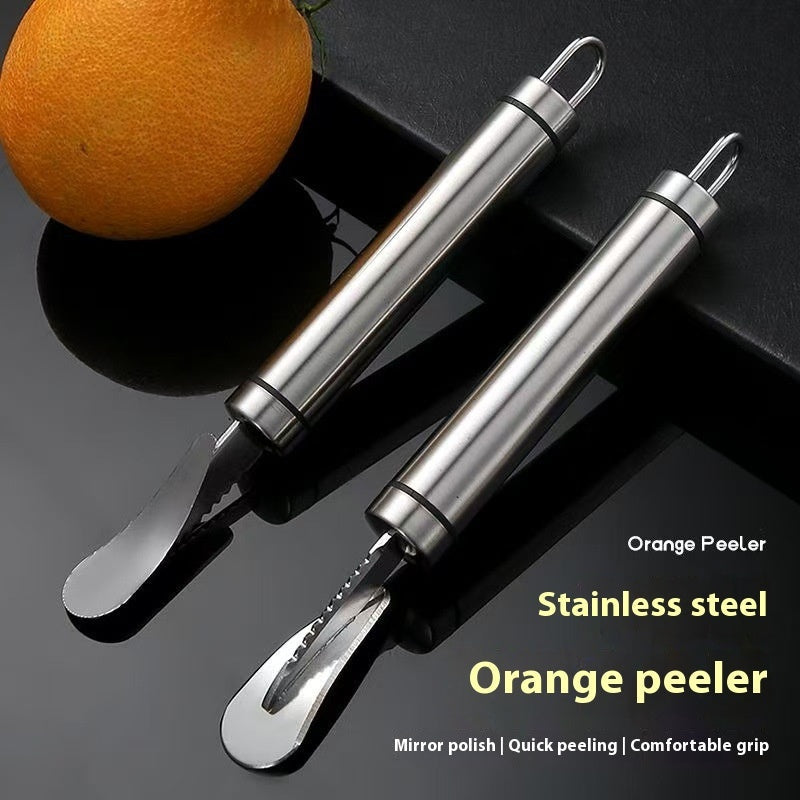 Orange-peeling Device Stainless Steel Household Peeling Kitchen Gadgets null