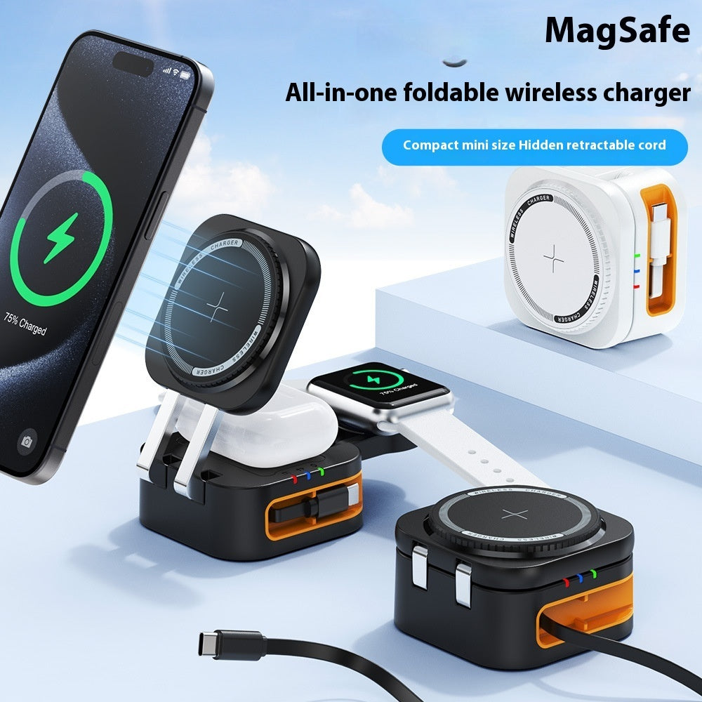 Magasafe Magnetic Phone Holder Three-in-one Desktop Wireless Charger null