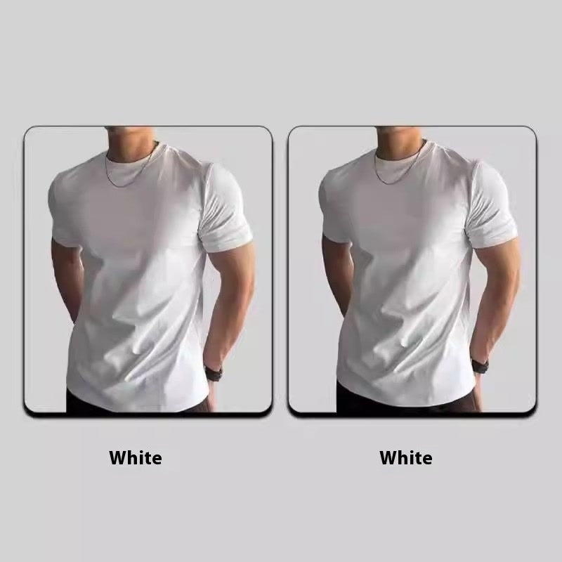 Sports Fitness Clothes Closed Short-sleeved T-shirt Men