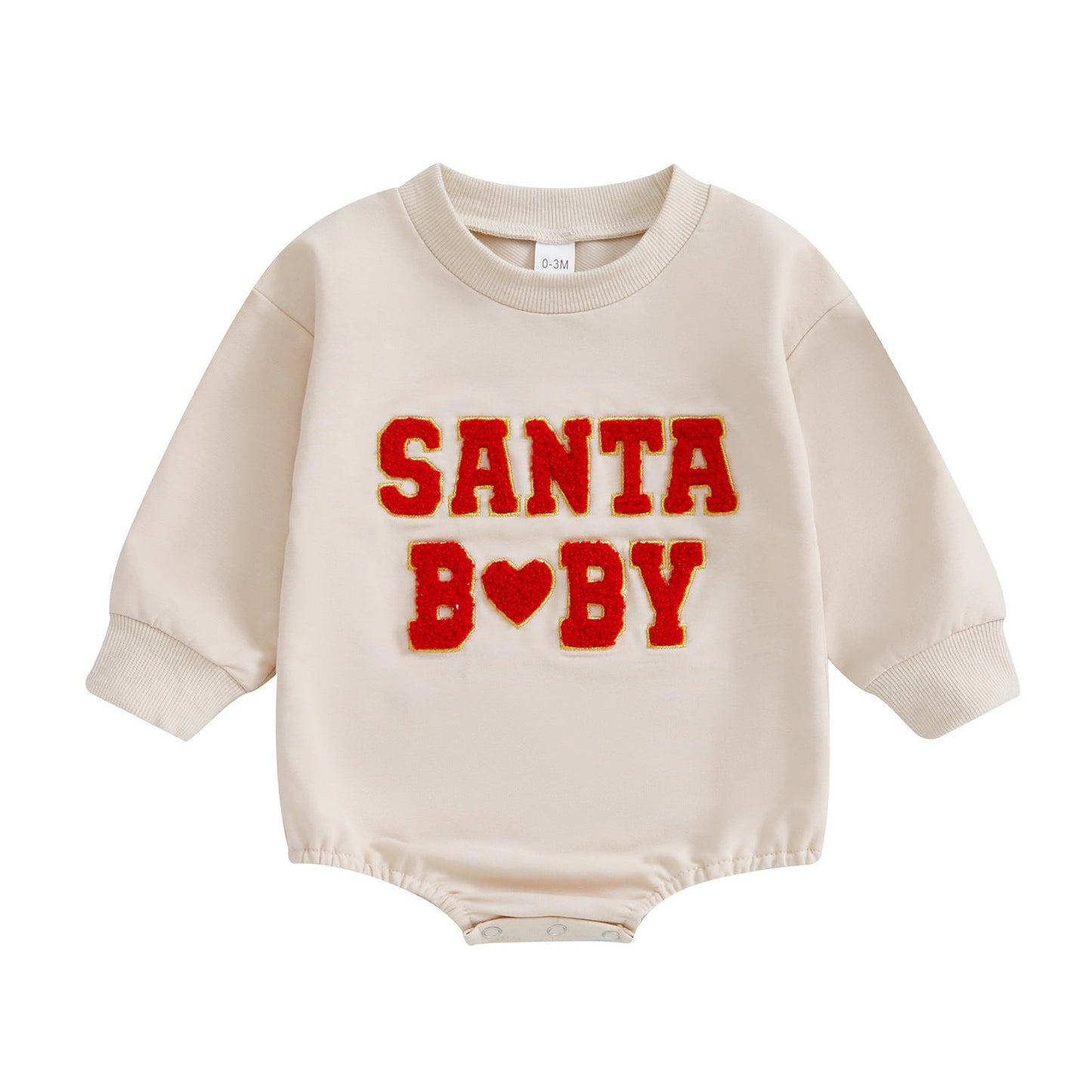 Christmas Clothes For Girls Boys Casual Sweatshirt Romper Cute Letter Long Sleeve Jumpsuit Newborn Bodysuits null