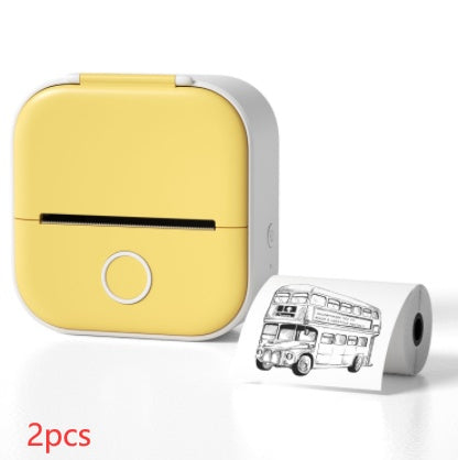 Portable Mini Thermal Label Printer Home Photo Printer Student Wrong Question Printer Bluetooth-compatible Mini Label Printer Price Tag null