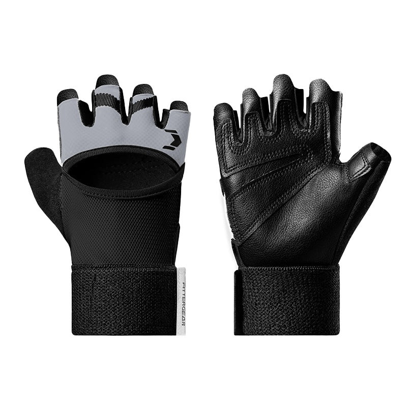 Sports And Fitness Gloves With Breathable Half Fingers null