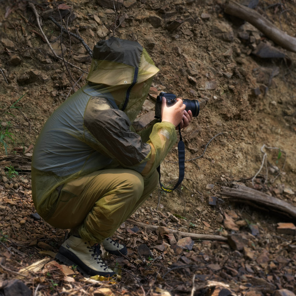 Anti-mosquito Clothing Men's Summer Outdoor Fishing Mountaineering Two-piece Set
