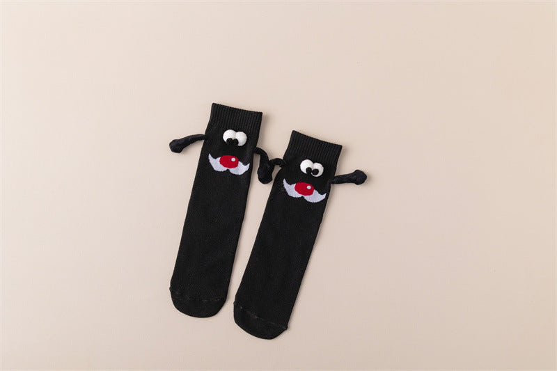 Couple Magnetic Handle Cute Hand Socks Christmas null